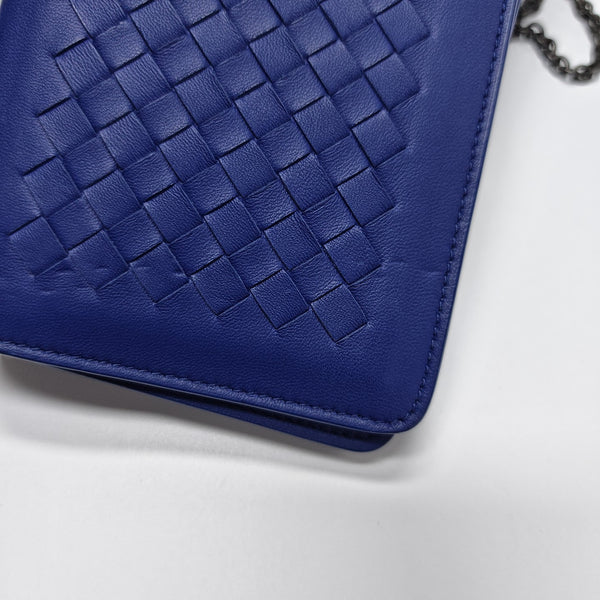 Lambskin Shoulder Bag Blue