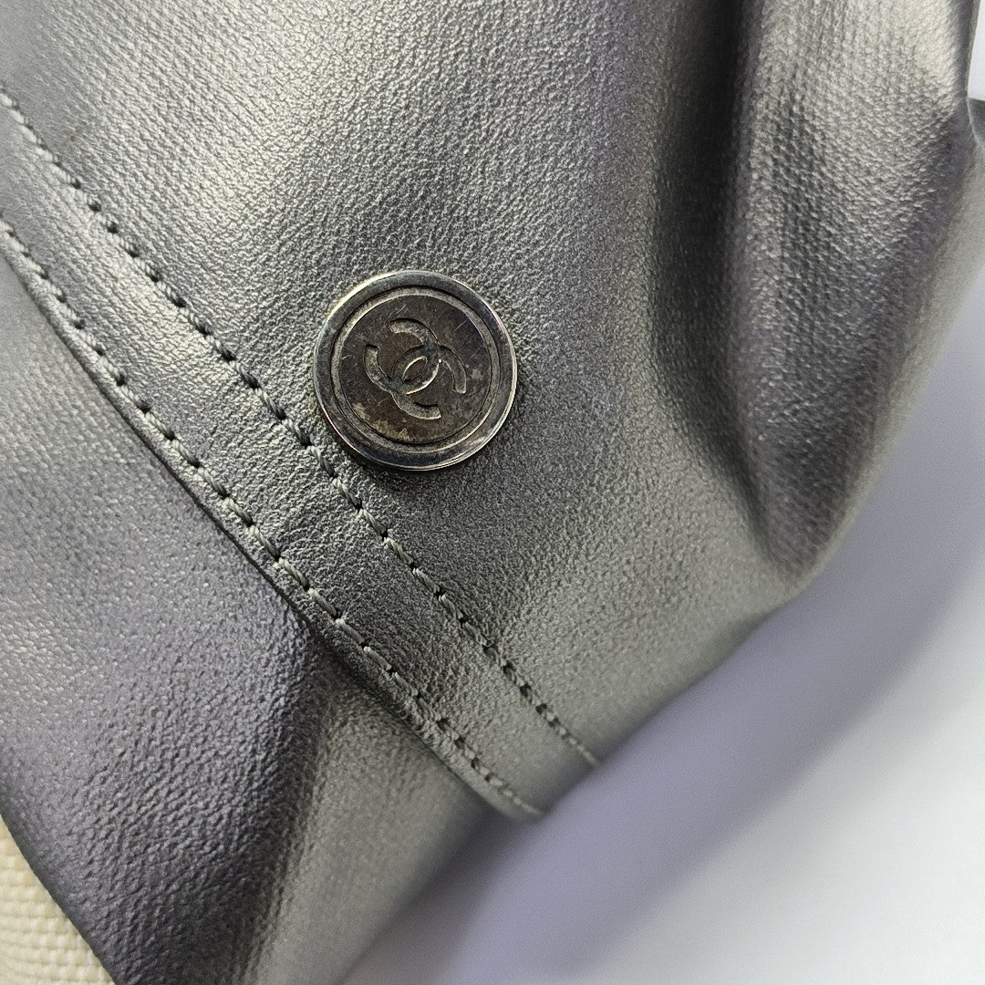 PARIS BIARRITZ Quilted Coated Canvas Gray