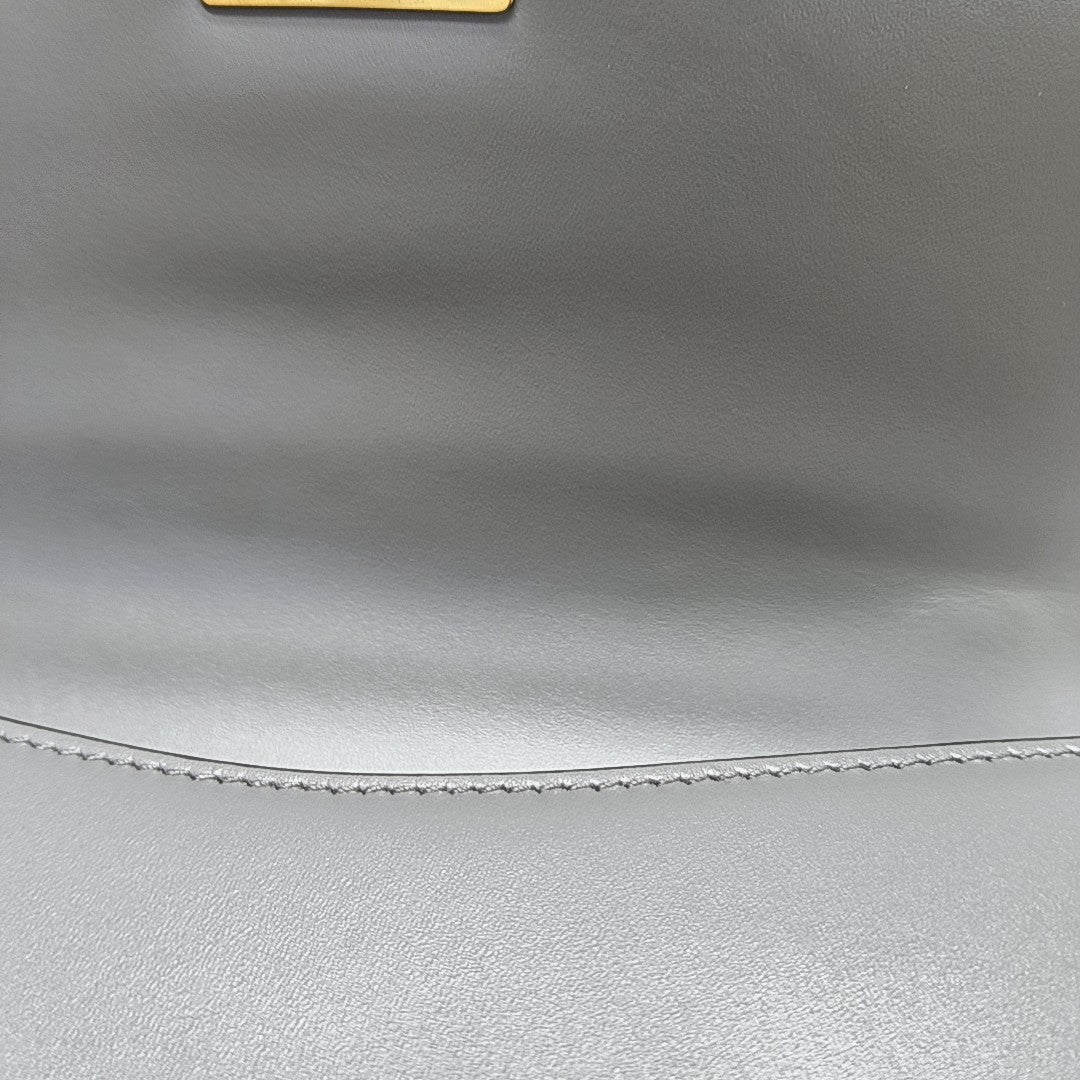 Calfskin Crossbody Bag Gray