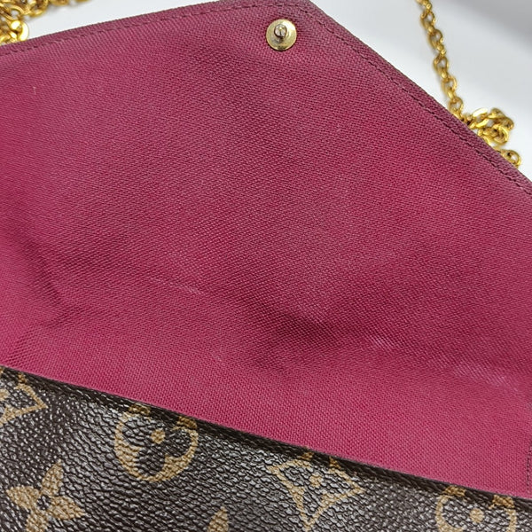 FÉLICIE Monogram Coated Canvas Brown