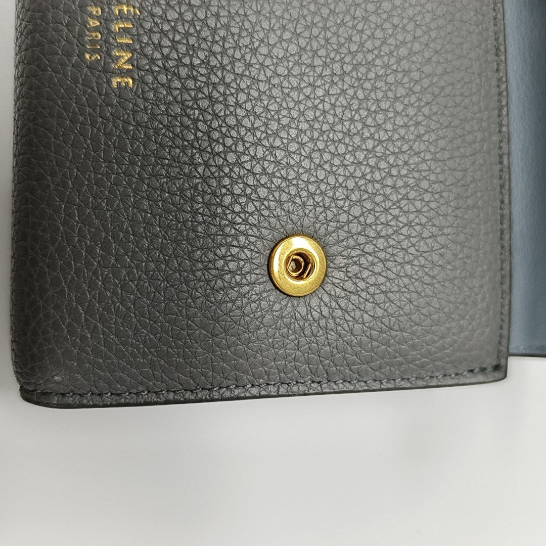 BIKER Calfskin Gray Wallet