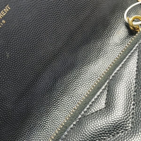 MONOGRAM WOC Chevron Calfskin Black