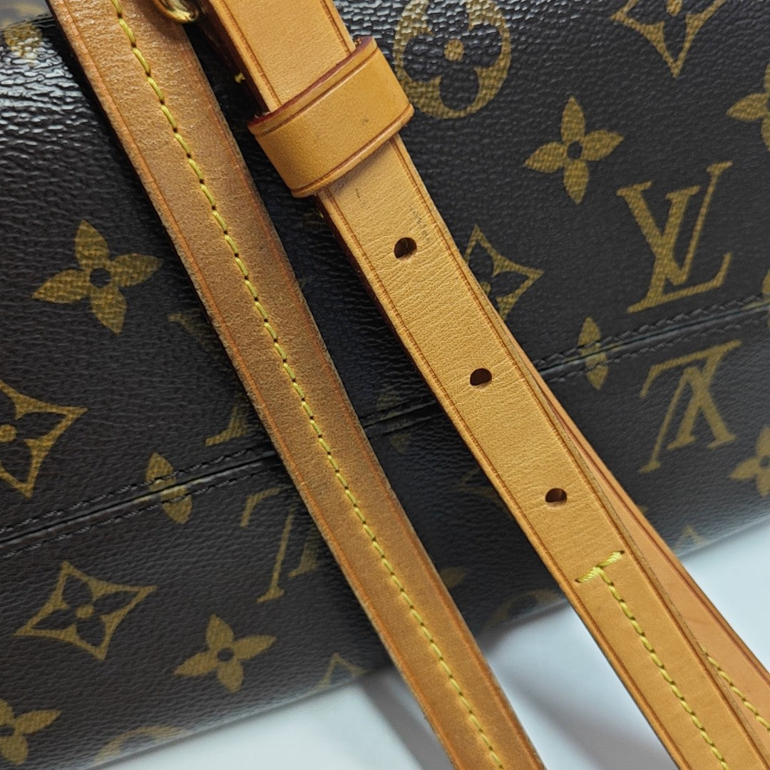 TURENNE Monogram Coated Canvas Brown