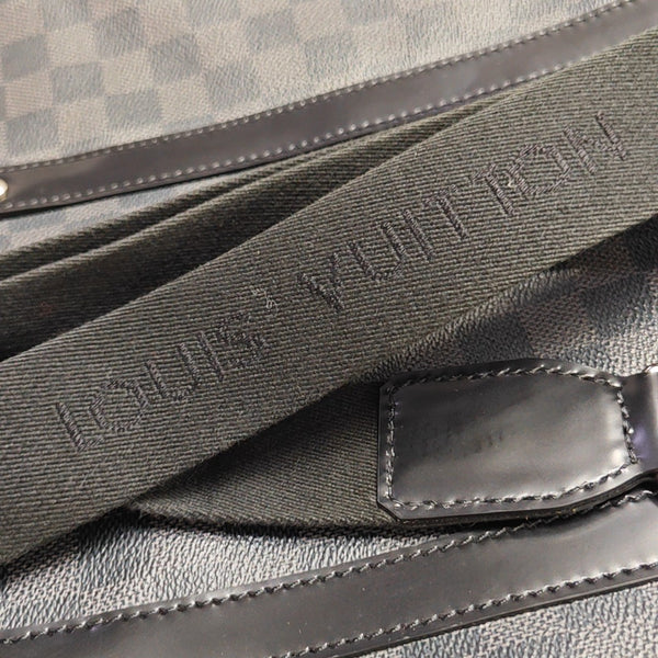 TADAO MM Damier Graphite Coated Canvas Gray