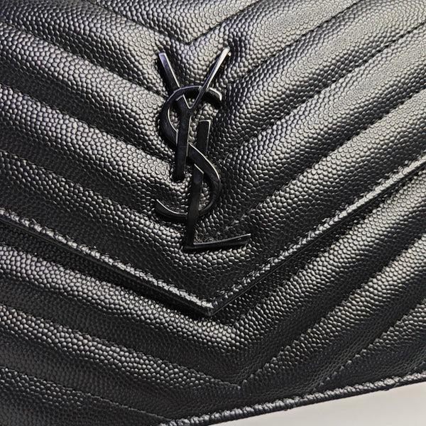 MONOGRAM WOC Chevron Calfskin Black