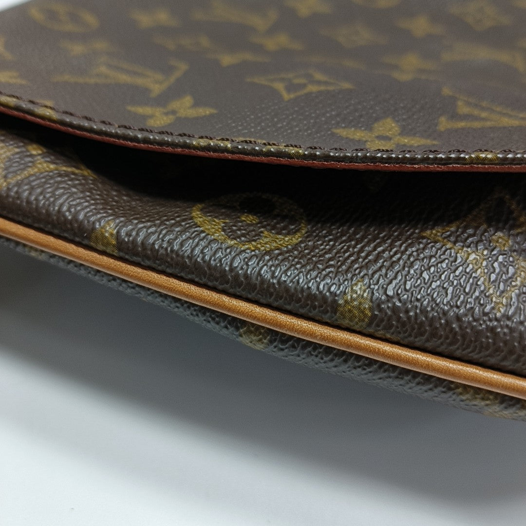 MUSETTE TANGO Monogram Coated Canvas Brown