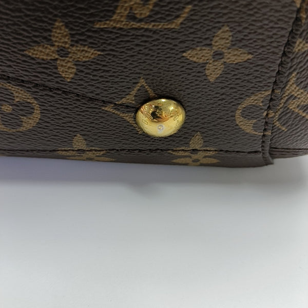 MONTAIGNE GM Monogram Coated Canvas Brown