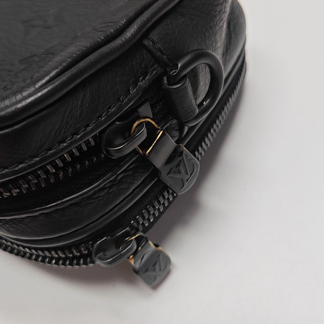 ALPHA Mini Monogram Calfskin Black