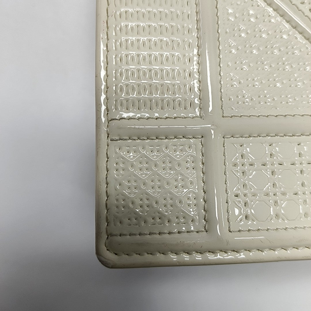 Diorama Small Cannage Calfskin White