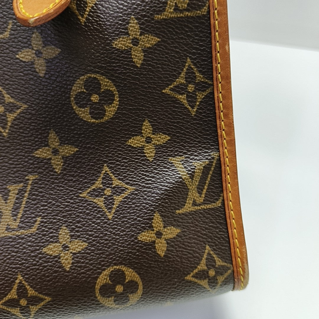 POPINCOURT Monogram Coated Canvas Brown