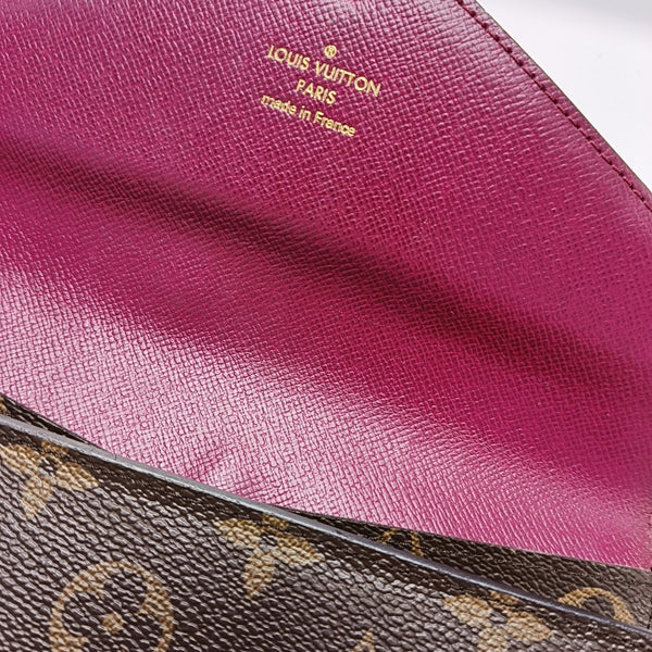 JOSÉPHINE Monogram Coated Canvas Brown Wallet