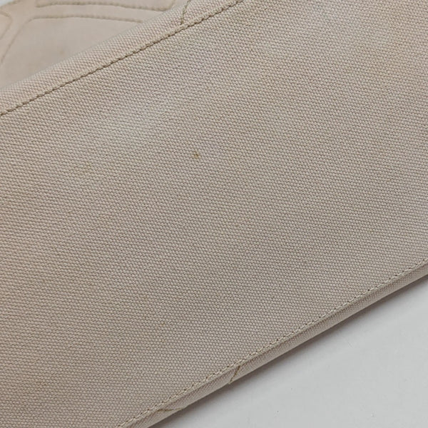 Quilted Canvas Tote Bag Pink