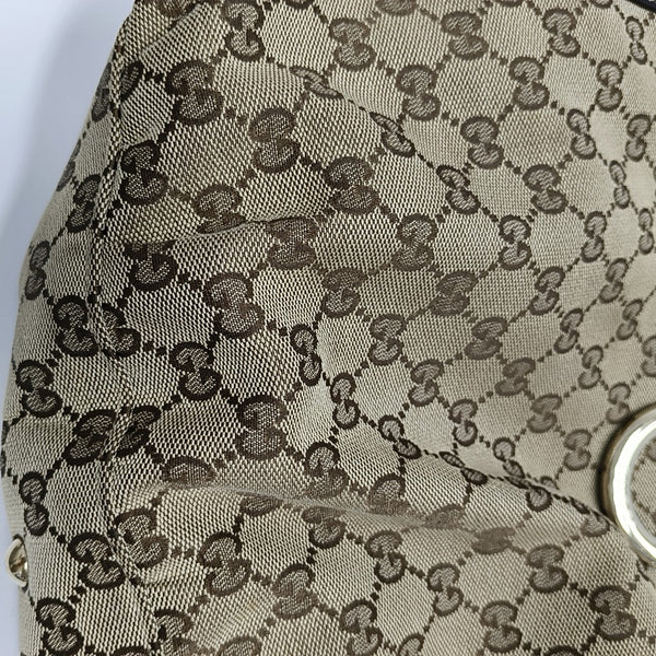 Abbey Monogram Canvas Beige
