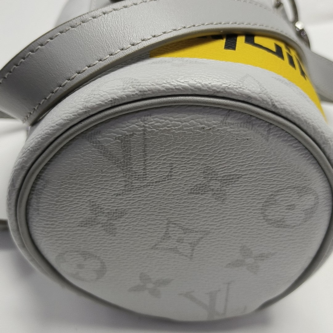 CHALK Monogram Coated Canvas Gray