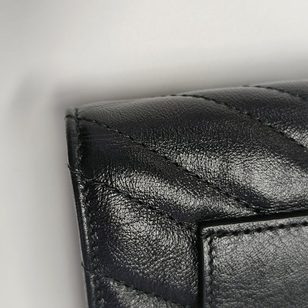 GG Marmont Mini Quilted Calfskin Black