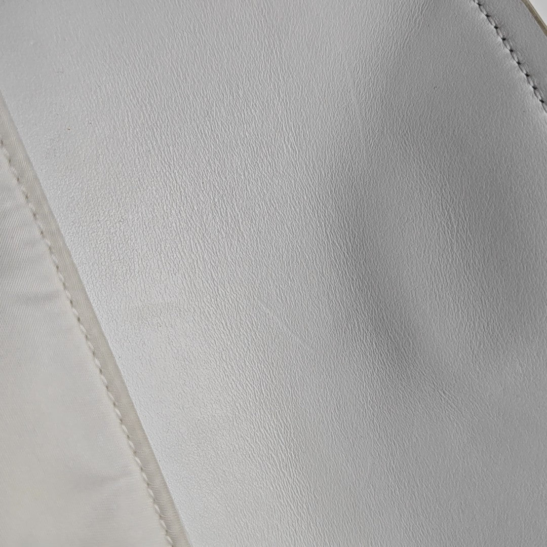 Fabric Shoulder Bag White