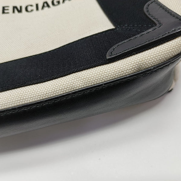 Navy Mini Canvas Beige