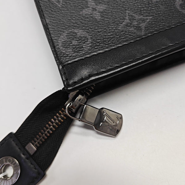 Pochette Voyag MM Monogram Coated Canvas Black
