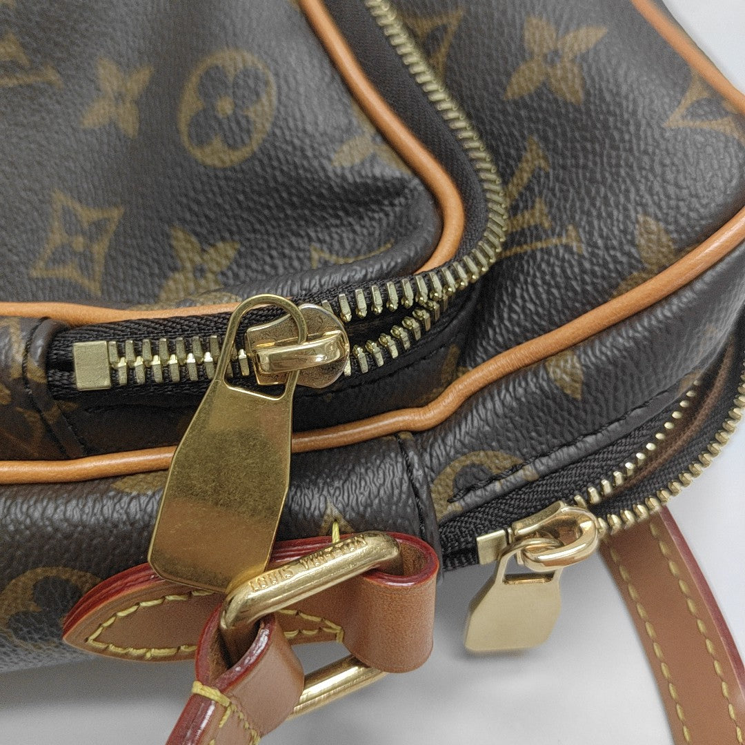 AMAZON Monogram Coated Canvas Brown