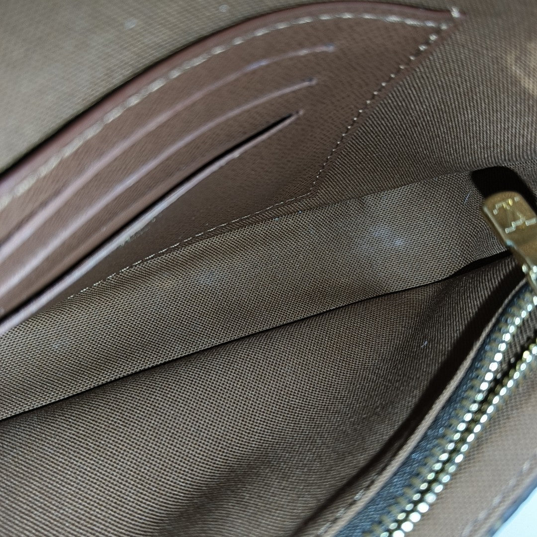 IVY Monogram Coated Canvas Brown