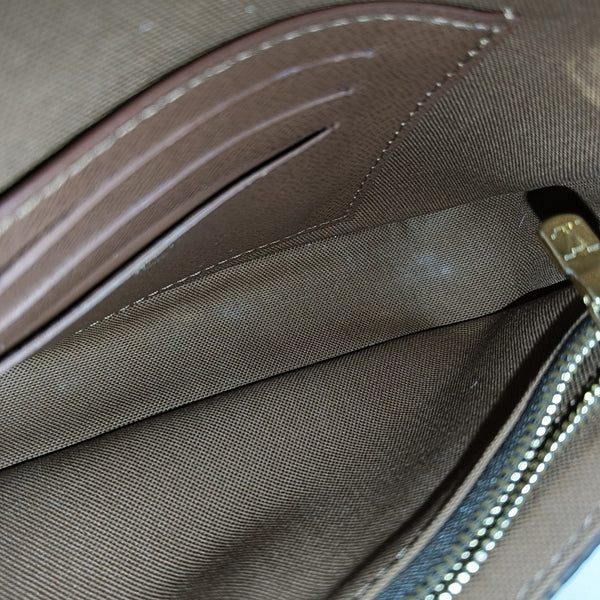 IVY Monogram Coated Canvas Brown