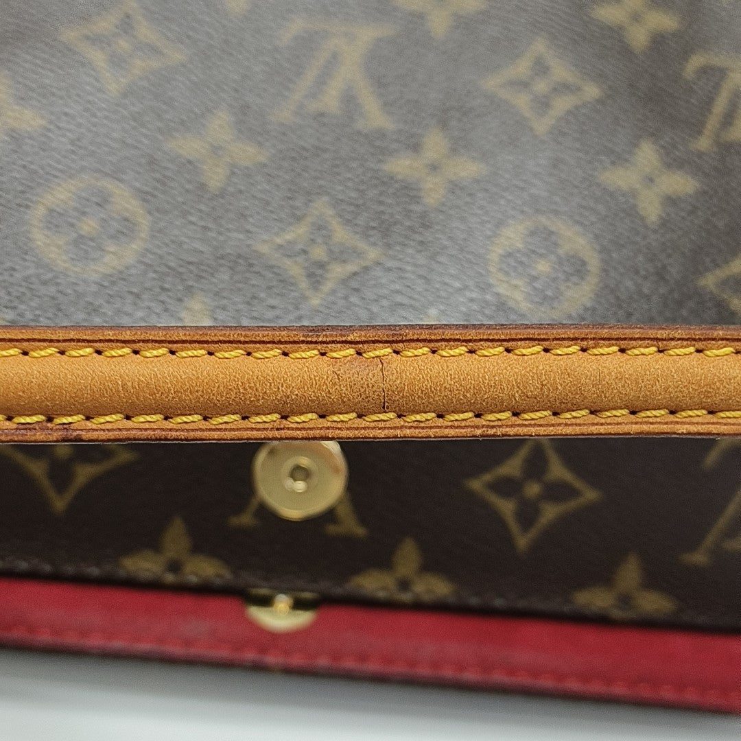 RECITAL Monogram Coated Canvas Brown
