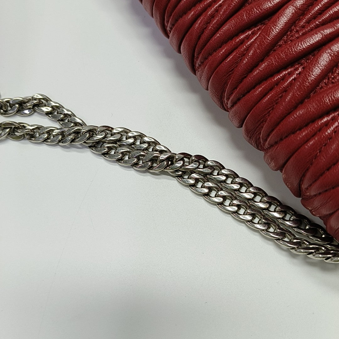 My Miu Lambskin Red