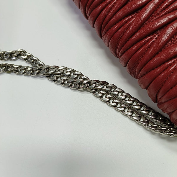 My Miu Lambskin Red