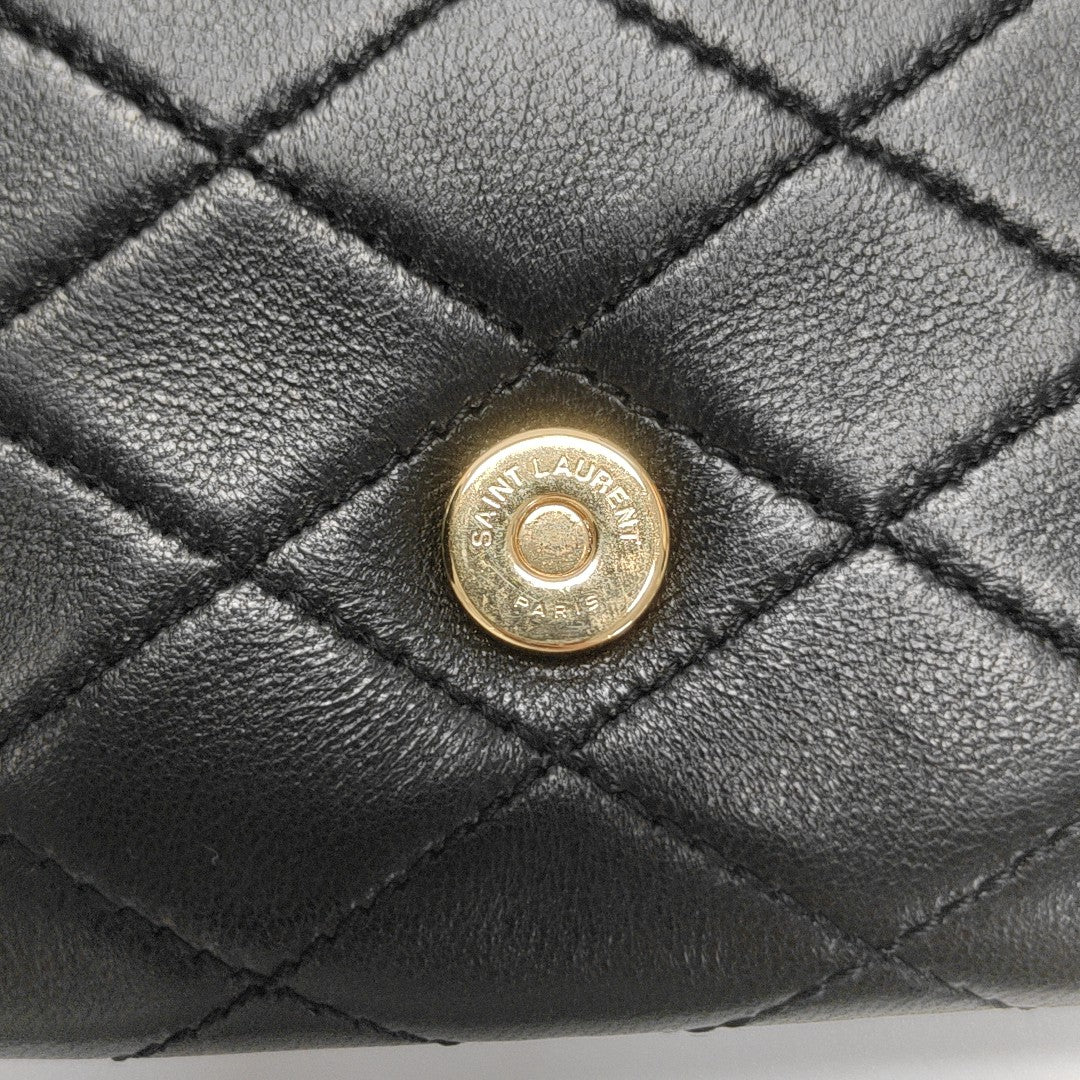 KATE SUPPLE Quilted Lambskin Black