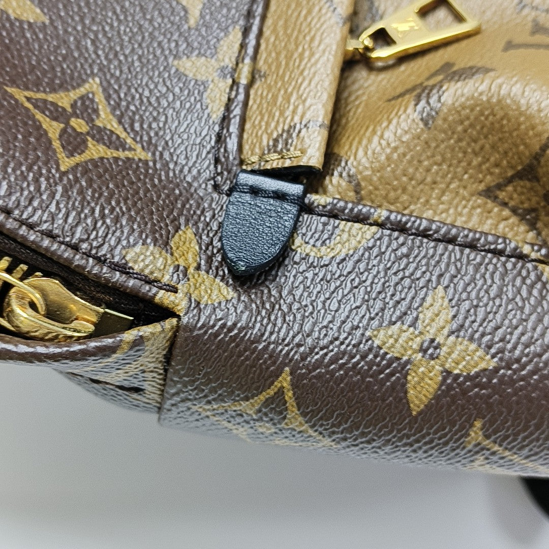 PALM SPRINGS PM Monogram Coated Canvas Brown