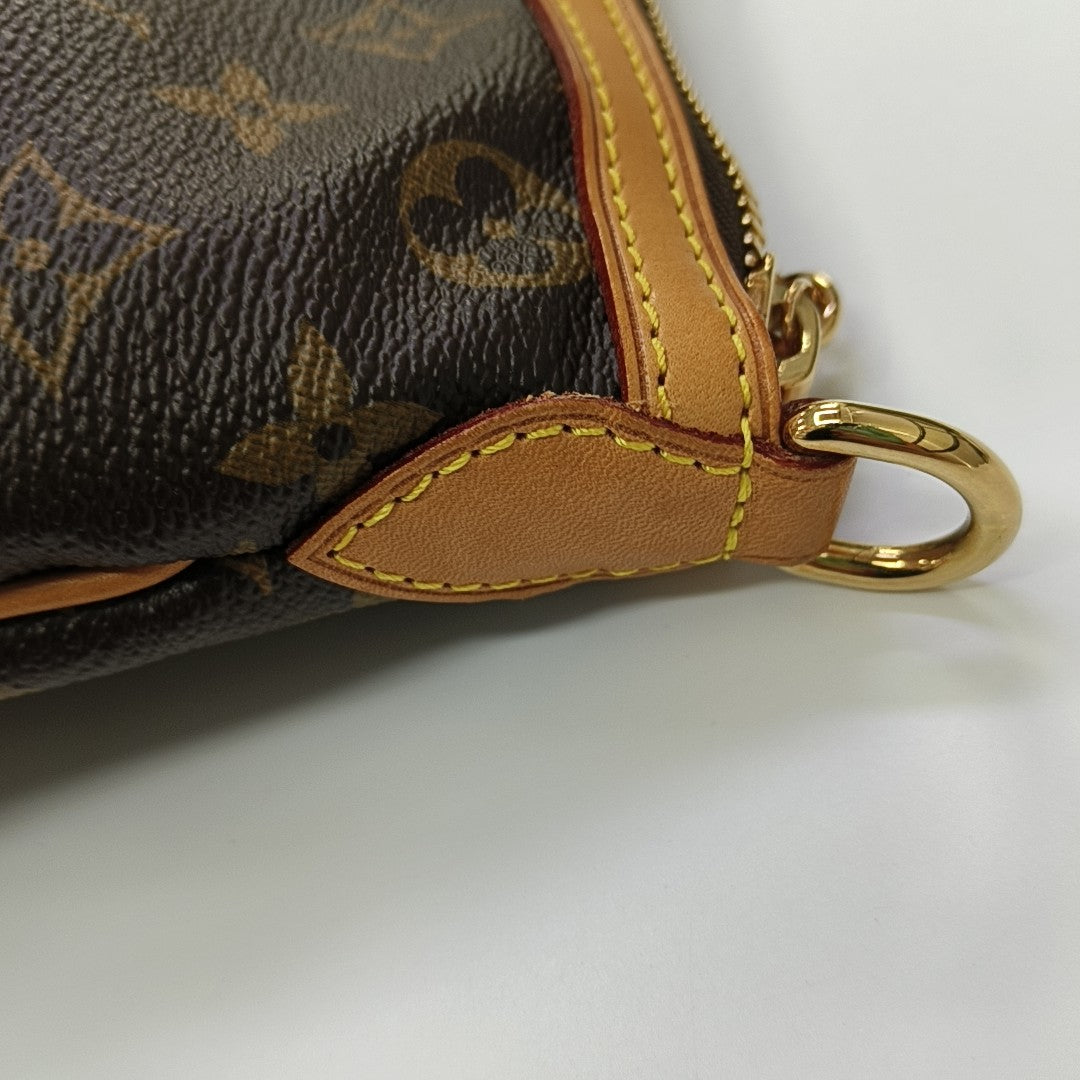 PALERMO PM Monogram Coated Canvas Brown
