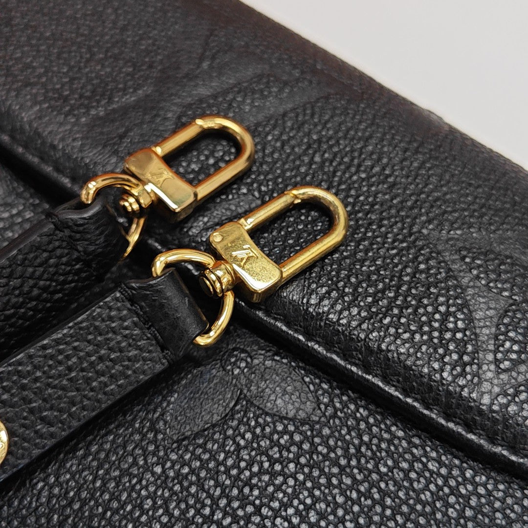 IVY Monogram Calfskin Black