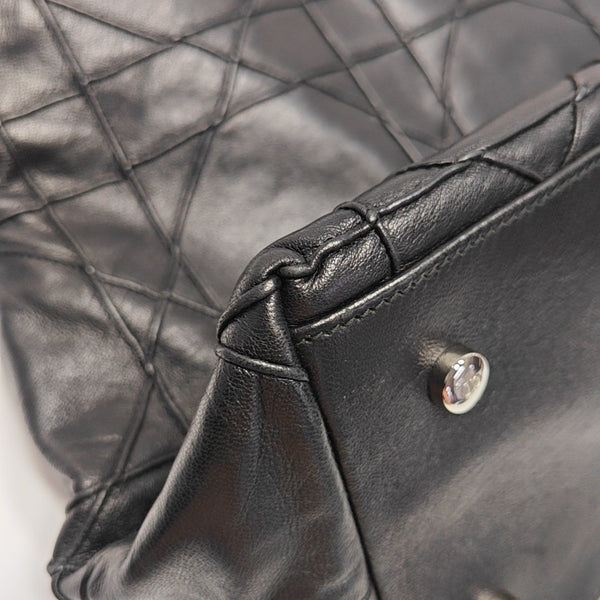Granville Quilted Lambskin Black