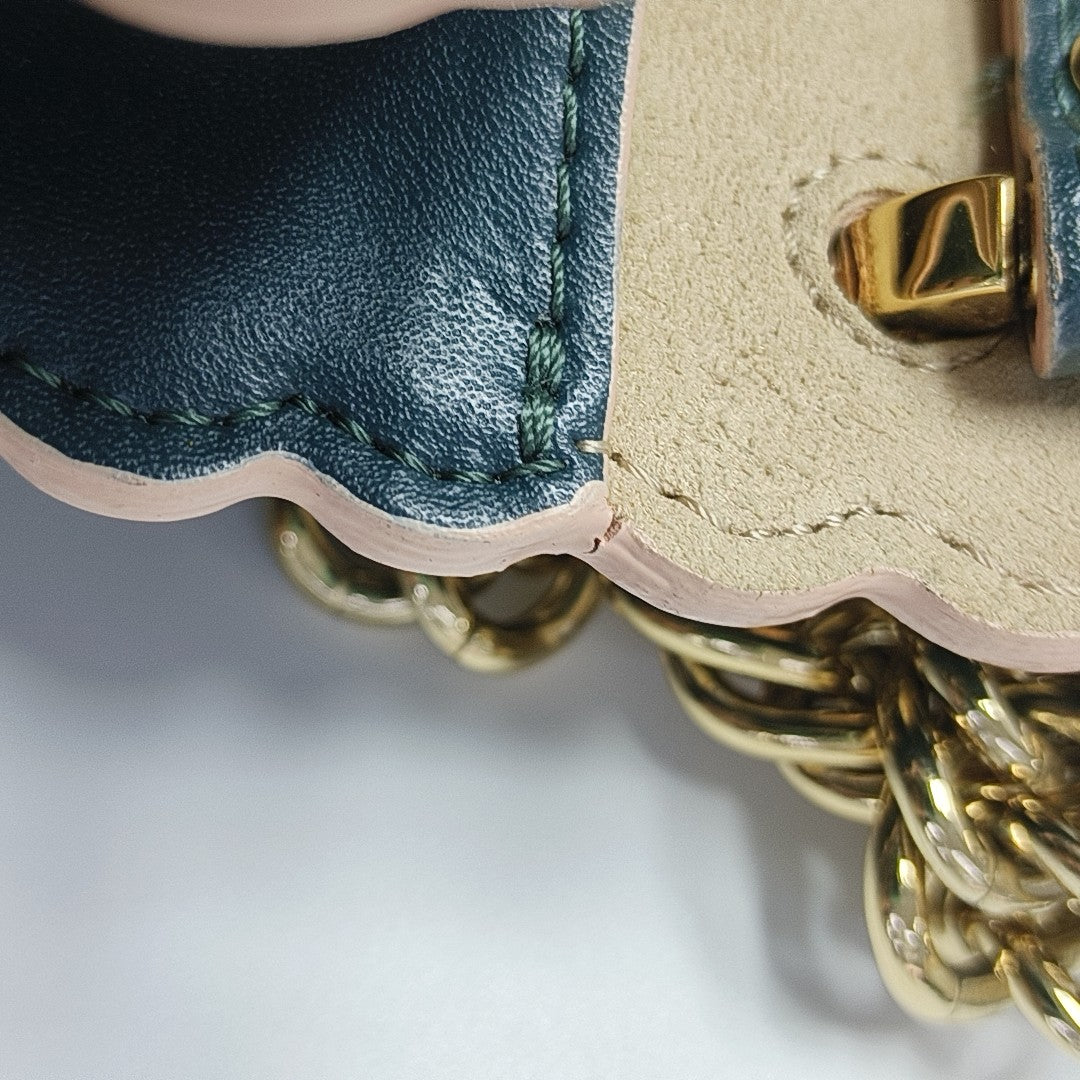 Kan I Mini Calfskin Green