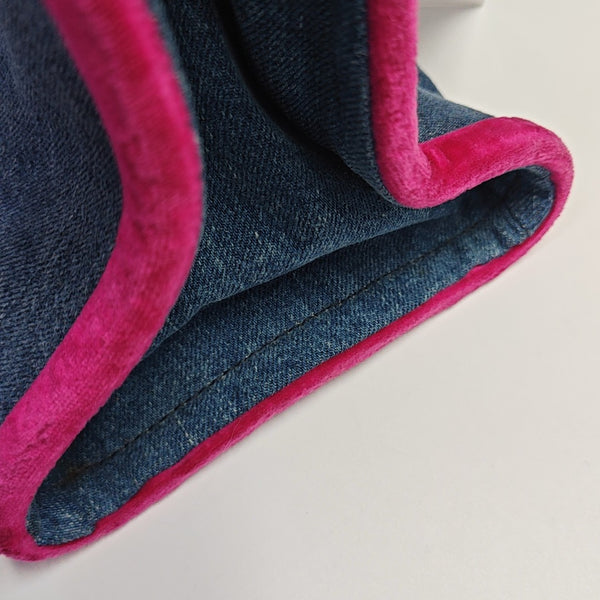 Fabric Shoulder Bag Blue