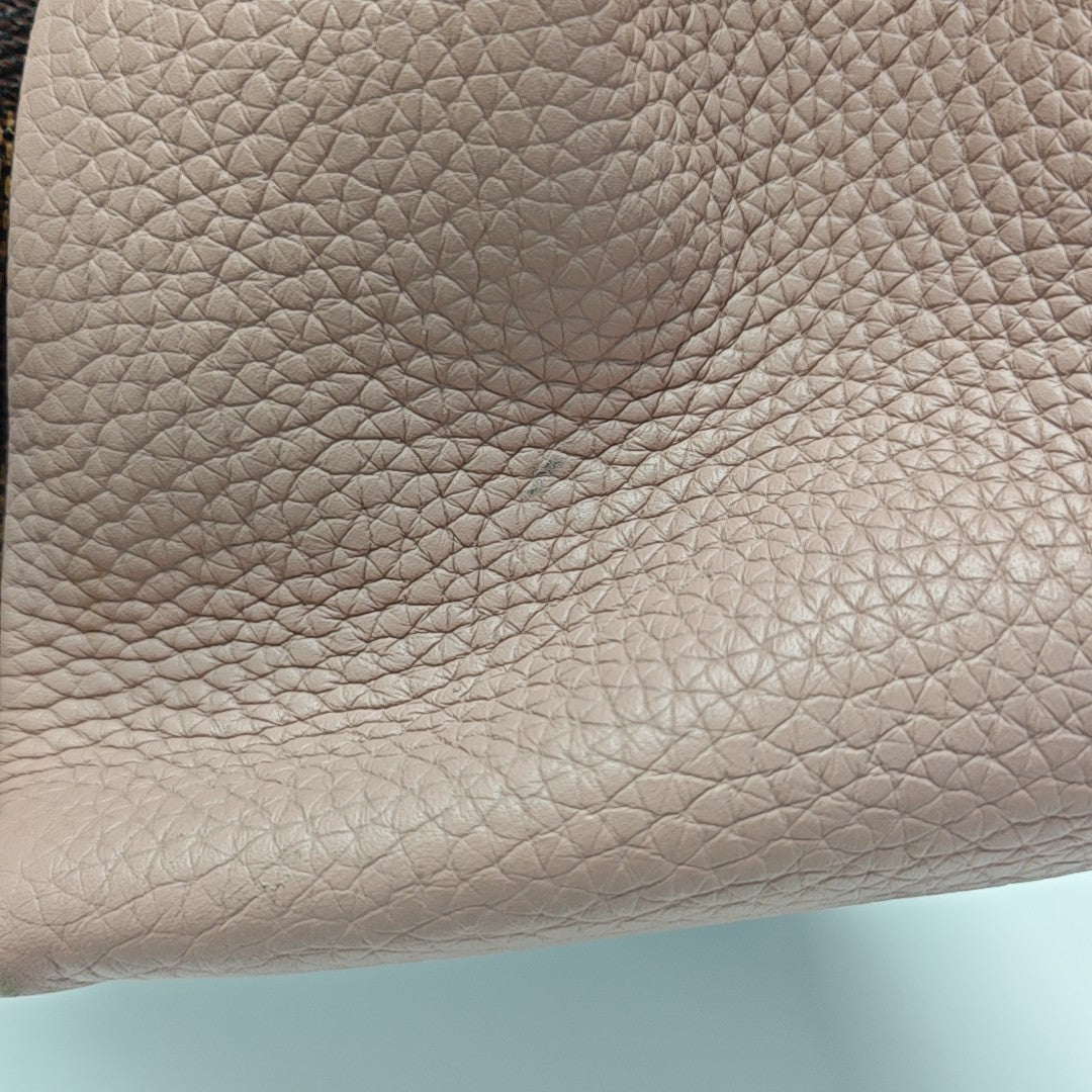 NORMANDY Damier Ebene Coated Canvas Brown