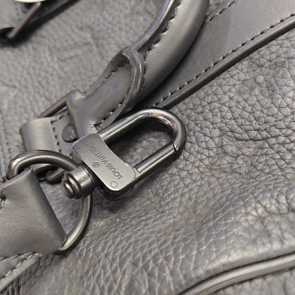 KEEPALL 25 Monogram Calfskin Black