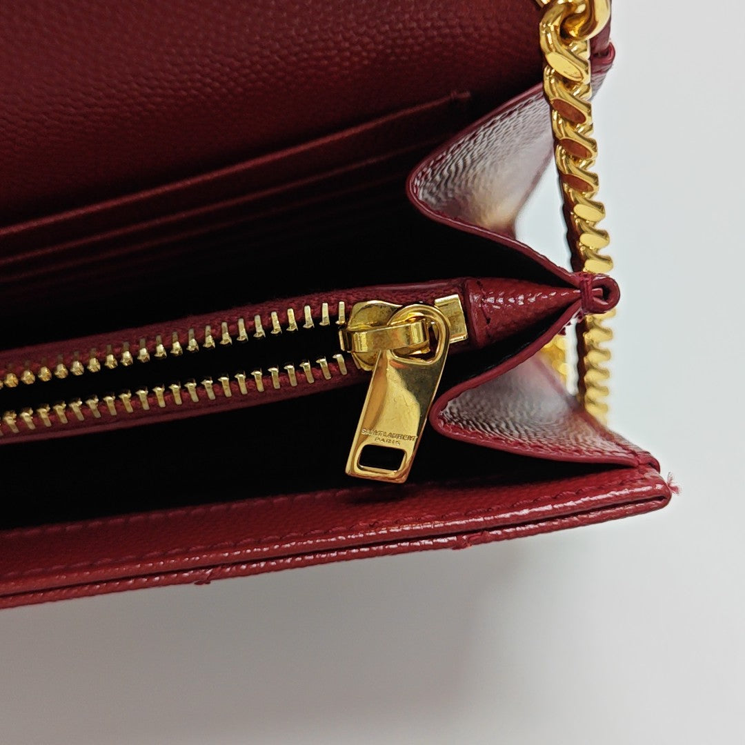 MONOGRAM Medium Chevron Calfskin Red