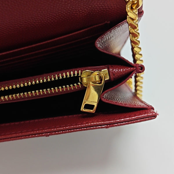 MONOGRAM Medium Chevron Calfskin Red