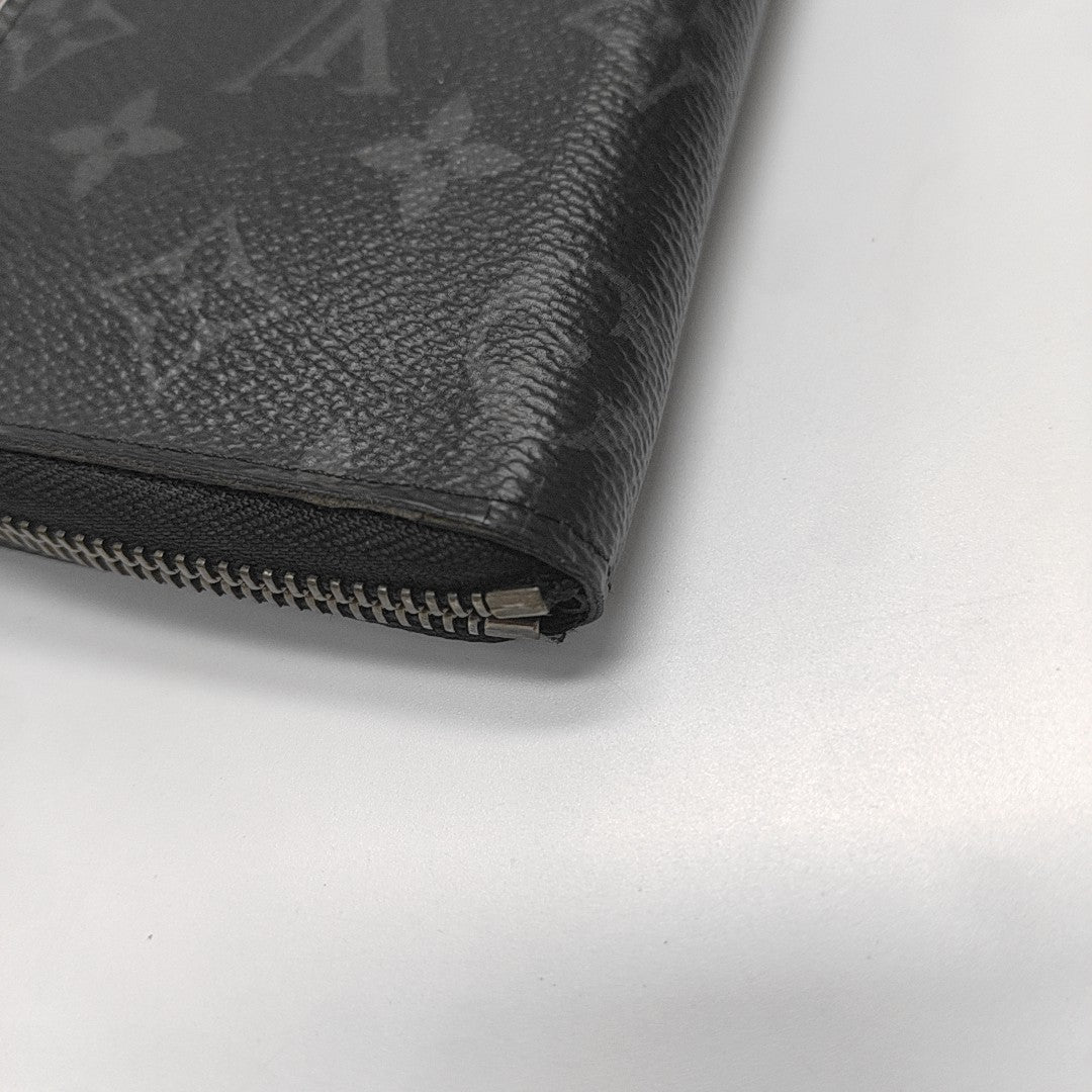 CLÉMENCE Monogram Coated Canvas Gray Wallet