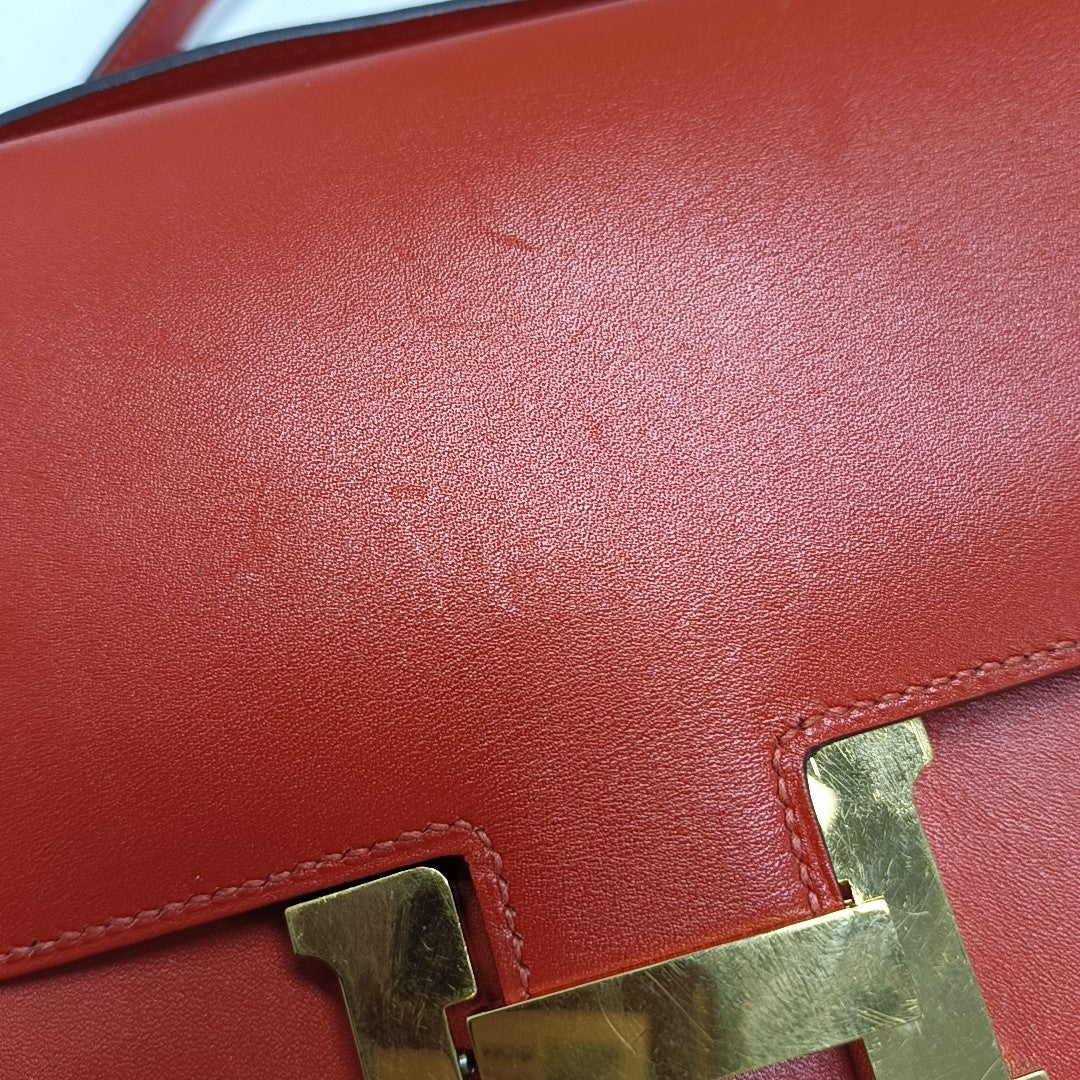 Constance 18 Box Calf Rojo