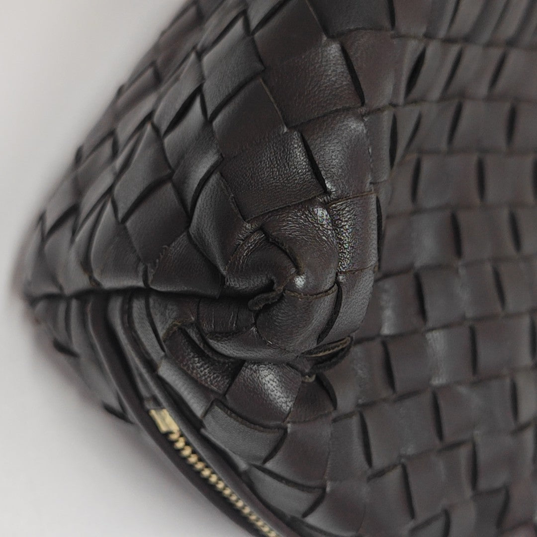 Lambskin Clutch Brown