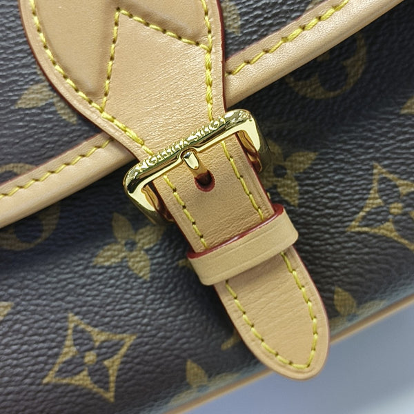 DIANE Monogram Coated Canvas Brown