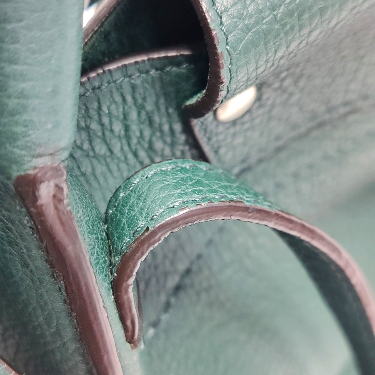 BIG BAG Small Calfskin Green