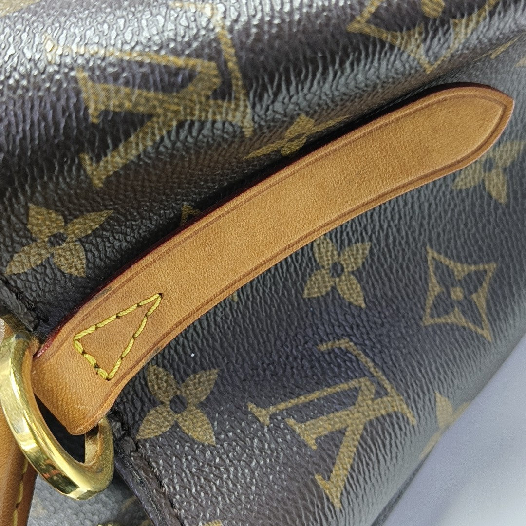 MONTAIGNE Monogram Coated Canvas Brown