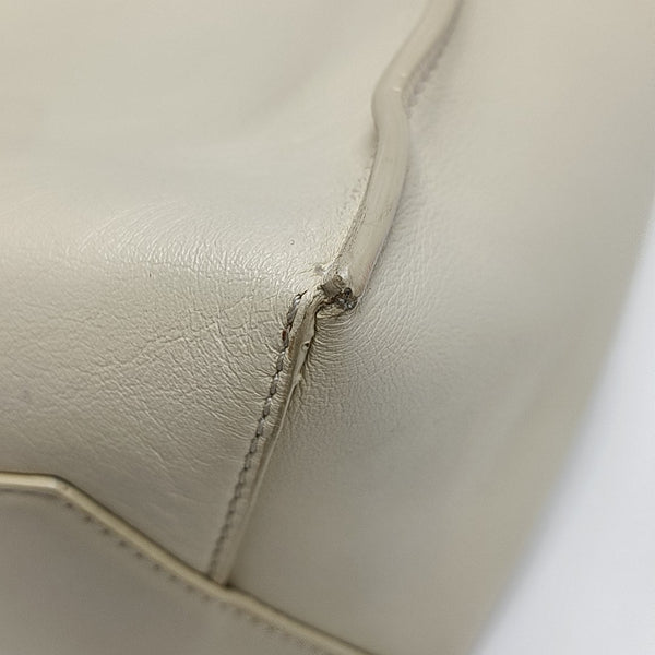 Calfskin Shoulder Bag Small White
