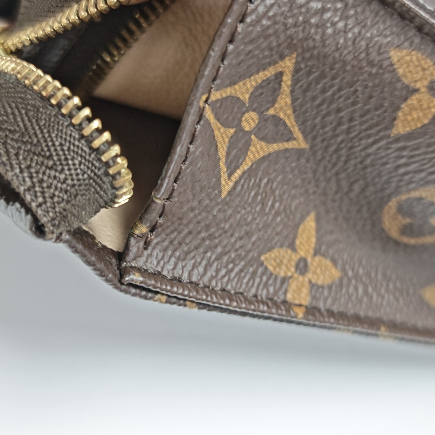 TOILET POCKET 26 Monogram Coated Canvas Brown