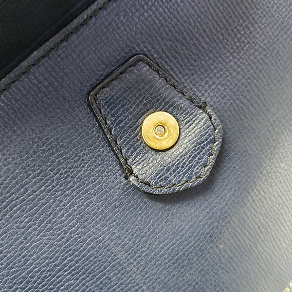 Calfskin Tote Bag Blue