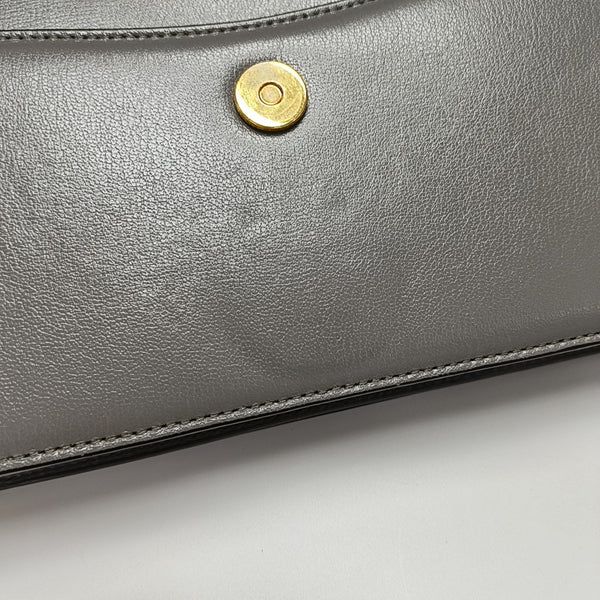 GG Ring Small Calfskin Gray