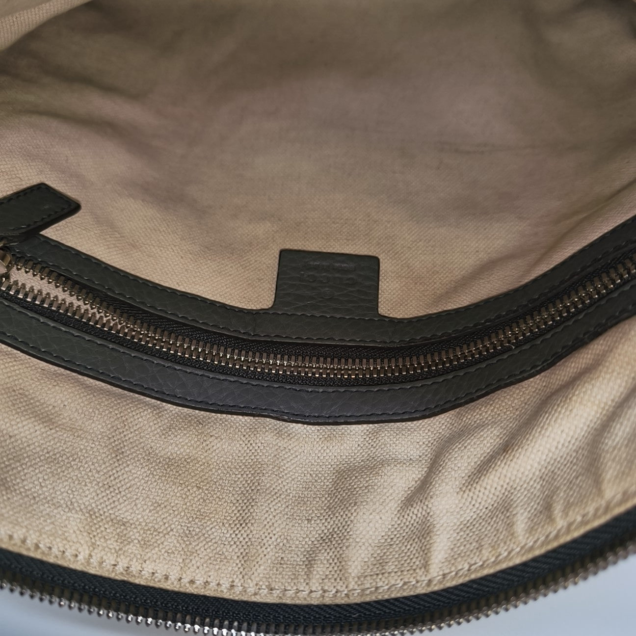 Calfskin Shoulder Bag Gray